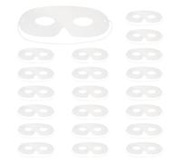 Lotsdonxia 20 Pcs DIY Blank Paper Masks - Die Cut Paintable Half-Face Masks for Parties, Masquerades, and Craft Projects