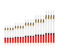 Lotsdonxia 20 PCS Fishing Floats Set - 5 Sizes High-Visibility Wagglers for Freshwater & Saltwater Fishing | Durable Tackle Accessories for Anglers