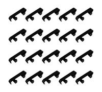 Lotsdonxia 20 Pcs Window Drainage Cover Caps, Weep Hole Covers for Double Glazing Windows, Replacement Drainage Caps for UPVC Window Frames Maintenance (Black)