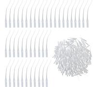 Lotsdonxia 200 Pcs 8cm Glue Micro Tips, Plastic Precision Applicator Extender - Fine Tip Control for DIY Crafting, Lab & Hobby Adhesive Dispensing