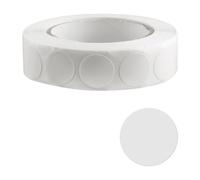Lotsdonxia 2000 Pcs 13mm Round Stickers - Vinyl Circle Labels with Dispenser Roll, Removable Waterproof Colour Coding Dots for Organisation, Inventory & Labelling (White)