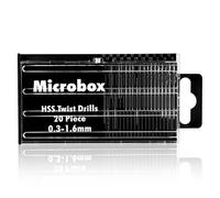 Lotsdonxia 20PCS High-Speed Steel Micro Drill Bit Set - Precision Twist Bits for Dremel Tools, Wood, Plastic and Soft Metal Drilling