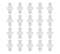 Lotsdonxia 20Pcs PP Syringes Lock Adaptors, Female-to-Female Leak-Proof Connectors, Close Coupler Adapter for Lines & Lab Equipment