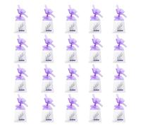 Lotsdonxia 20PCS Purple Sachet with Dried Lavender Flowers: Empty Lavender Bags for Freshening Closets, Drawers, and More with Natural Fragrance
