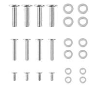 Lotsdonxia 24-Pack Universal TV Mounting Kit - M4 M6 M8 Screws and Washers, 304 Stainless Steel, TV Bracket Compatible, Monitor Wall Mount Fixings Hardware Kit
