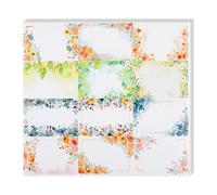 Lotsdonxia 240 Pcs Floral Jar Labels, Adhesive 40x60mm Craft Labels, Writable Freezer-Safe Stickers for Jams, Preserves and Pantry Organisation (12 Botanical Designs)