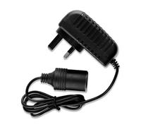 Lotsdonxia 240V to 12V Car Power Inverter, UK 3-Pin Plug AC/DC Converter for Dash Cams & Low-Power Devices (2A 24W Max) with Fuse Protection - Car Cigarette Lighter Adapter