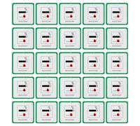 Lotsdonxia 25 Pcs DL7-20 Fire Safety Labels for Furniture with String, Hanging Green Labels, Fire Retardant Compliance Tags for Upholstery, Chairs and Sofas