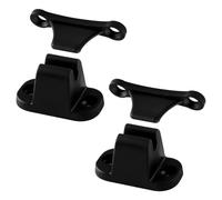 Lotsdonxia 2Pcs Door Retainer Catch Square Door Lock Kit for Motorhomes, RVs Cabinets, Secure Weatherproof Door Holders with Easy Installation (Black)