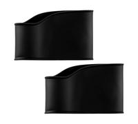 Lotsdonxia 2Pcs Silicone Football Lace Bands, Weatherproof Snug Boot Protectors for Kids & Adults, Secure Fit Lace Covers for Training Match (Black, S)