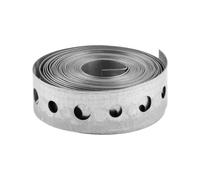Lotsdonxia 3 Metre Galvanised Steel Fixing Strap, 1.8cm Wide - Perforated Metal Band for Heavy Duty Pipe Support, Fence Brackets & Multi-Purpose DIY Projects