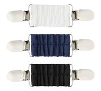 Lotsdonxia 3-Pack Dress & Shirt Cinching Clips - Adjustable Elastic Back Brooch Buckle Set Retro Fashion Waist Cincher for Clothes, Cardigans, & Dresses