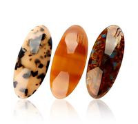 Lotsdonxia 3-Pack Large Acetate Hair Barrette Set, 8.8cm French Tortoise Shell Snap Clips for Women - Vintage Style for Thick Hair & Everyday Elegance