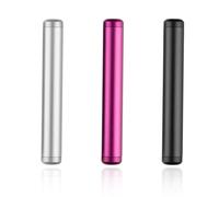 Lotsdonxia 3 Pcs Smell Proof Doob Tube - 110mm Airtight Metal Joint Holder Case, Pocket-Sized Travel Container for Cigarettes and Tobacco (Silver, Black, Purple)