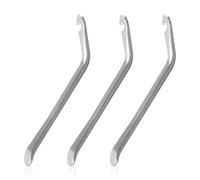 Lotsdonxia 3 Pcs Stainless Steel Bicycle Tyre Lever Set, 11.5cm Durable Bike Tube Repair Spoon Tool, Ergonomic Handle, Essential Cycling Maintenance Equipment for Road Mountain Bikes