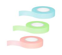 Lotsdonxia 3 Rolls Adhesive Eyelash Tape, Breathable Micropore Non-Woven Fabric Lash Extension Supplies, Assorted Colours for Professional & Home Use