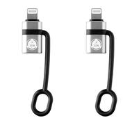 Lotsdonxia 30W Lightning to USB-C Adapter, Fast Charging Connector Use for iPhone, Pro Max iPad, Universal Compatibility for iOS Devices (2Pcs)