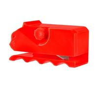 Lotsdonxia 3D Printed Cat Scratch Cardboard Cutter Adorable Kitten-Shaped Manual Tool with Blade for DIY Cat Scratchers, Durable & Ergonomic Design (Red)