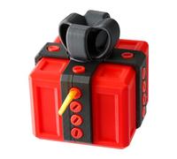 Lotsdonxia 3D Printed Gift Box - 6x6x6cm Modern DIY Puzzle Gift Box for Small Jewellery, Toys, Cash, and Surprises (Black & Red)