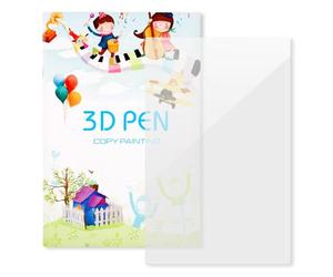 Lotsdonxia 3D Printing Pen Paper Templates Set - Reusable Transparent PVC 3D Art Accessories Drawing Templates Creative Projects for Kids & Beginners