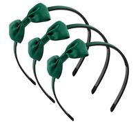 Lotsdonxia 3PCS Children's Hair Bands Handmade Bow Ruffles Solid Color Cute Princess Hair Accessories Suitable for Girls Decoration Accessories Gifts