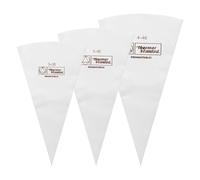 Lotsdonxia 3Pcs Reusable Cotton Piping Bags Kit, Non-Slip Icing Bags Lightweight DIY Tool for Cakes, Cookies & Pastry Decorating