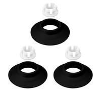 Lotsdonxia 3PCS Rubber Replacement Flush Valve Seal Clip Kit for Ideal Standard Exact Fit, Leak-Proof, Easy DIY Installation (Black)