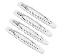 Lotsdonxia 4-Pack Car Door Edge Protectors Shock-Absorbing Bumper Strips for Enhanced Anti-Collision and Scratch Resistance (White)