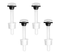 Lotsdonxia 4 Pack M10 Plastic Toilet Tank Bolts, 80mm Cistern to Pan Fixing Kit - White Close Coupling WC Bathroom Repair Sealing Parts
