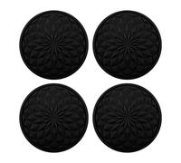 Lotsdonxia 4-Pack Silicone Car Coasters 2.75 Inch - Universal Non-Slip Auto Cup Holder Mats for Vehicle Interior Protection