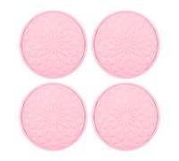 Lotsdonxia 4-Pack Silicone Car Coasters 2.75 Inch - Universal Non-Slip Auto Cup Holder Mats for Vehicle Interior Protection
