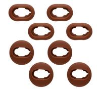 Lotsdonxia 4 Pairs Replacement Earbuds - Secure Fit Sized Sound Isolating Silicone Sleeves, Washable Design, Compatible with Samsung Galaxy Buds Live (Brown)