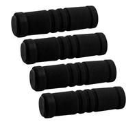 Lotsdonxia 4 Pcs Bike Handlebar Grips - Universal Non-Slip Foam Sponge Covers, Shock-Absorbing & Comfortable Grip for Road and Mountain Bicycles (Black)