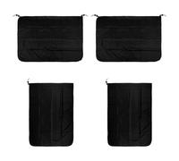 Lotsdonxia 4 Pcs Black Universal Car Curtains for Campervan and Most Vehicle Models, Privacy Divider Sun Shades - Tightly Woven Spring Twill
