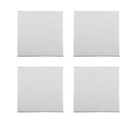 Lotsdonxia 4 Pcs Mini Blank Framed Canvas Panels, 8x8 cm - Pre-Stretched for Acrylic & Water-Based Paints, Suitable for Small Art Projects & Display