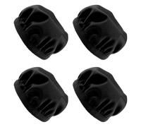 Lotsdonxia 4 Pcs Reusable Headphone Ear Covers - Stretchable Sweat & Dust Proof Sleeves, Washable Replacement Ear Pads for Gym, Office and Travel (Black)