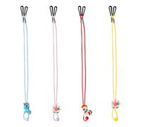 Lotsdonxia 4 Pcs Unicorn Glasses Straps, Adjustable Eyewear Retainers for Kids & Adults, Anti-Slip Spectacle Lanyards, Cotton Glasses Chains for Sports, Travel & Fashion