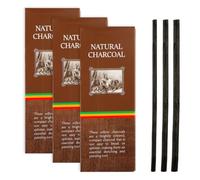 Lotsdonxia 40Pcs Willow Charcoal Sticks, Drawing Tools for Sketching, Shading & Artistic Design, Black Pencils Charcoal for Artists, Students & Beginners (3-5mm, 5-7mm, 7-9mm)