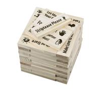 Lotsdonxia 48 Pcs Flirtatious Tower Couples Game, Wooden Stacking Blocks with Romantic Challenges, Adults Only Party Game for Date Nights and Valentine's Gifts