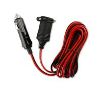Lotsdonxia 4m Car Cigarette Lighter Extension Cable, 16AWG 12V-24V 20A Fuse, Waterproof Socket & LED Indicator Extension Lead For Compressors, Car, Camping