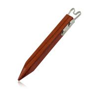 Lotsdonxia 4mm Stainless Steel Pottery Trimming Tool, Wooden Handle Ceramic Carving & Sculpting Foot Scraper for Wheel Throwing & Clay Detailing