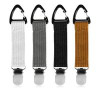 Lotsdonxia 4pcs Hat Clips for Travel On Bag, Portable, Hands-Free Quick Access, Beach Hats, Baseball Caps for Outdoor Accessory, Backpacks, Luggage Bags, Handbags, Wallets