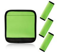 Lotsdonxia 4pcs Luggage Handle Wrap, Wrap Grip, Fluorescent Green Soft Comfortable Soft Identifiers for Luggage Carry Bags, Tag Travel Accessories