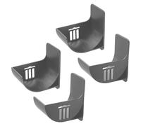 Lotsdonxia 4Pcs No-Drill Trash Bag Dispenser Wall Organizer - Adhesive Garbage Bag Holders for Kitchen, Bathroom Cabinets, Space-Saving Storage Rack (Grey)