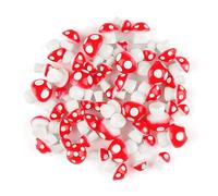 Lotsdonxia 50 Pcs Miniature Resin Mushroom Figurines - Adorable Decorations Tiny Fairy Garden Ornaments for DIY Landscaping, Bonsai Décor, and Creative Crafting