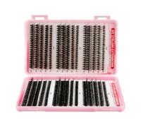 Lotsdonxia 580 Pcs Individual Eyelashes Kit with 30-40-50-60-80-100D Cluster Lashes, 8-16mm Mix, Fluffy Russian Style, Curly & Durable DIY Eyelash Extensions for Girls and Women