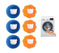 Lotsdonxia 6-Pack Pet Hair Remover Laundry Balls Reusable Anti-Tangle Sponge for Washing Machines Effective Cat and Dog Hair Removal in Wash Cycles