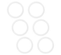 Lotsdonxia 6-Pack Universal Magnetic Metal Rings Easy-to-Use Adhesive for Phones Tablets Computers Compatible with Wireless Chargers & Car Mounts (White)