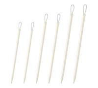 Lotsdonxia 6 Pcs Aluminium Wool Needles with Loops - Large Eye Tapestry Needles for Knitting, Crochet and Sewing, 3 Sizes Yarn Threader Tools for Crafters