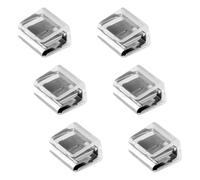 Lotsdonxia 6 PCS Invisible Pant Leg Clips, Plastic Trouser Hem Clips for Jeans & Trousers, Discreet Clothing Fasteners for Easy Hem Adjustment & Neat Appearance